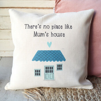 Personalised No Place Like Mum's House Cushion, 2 of 3