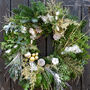 Christmas Wreath Making Kit In Gold And White, thumbnail 1 of 8