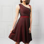 Lydia 50s Style Dress Red, thumbnail 4 of 8