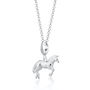 Sterling Silver Horse Charm Necklace, thumbnail 2 of 8