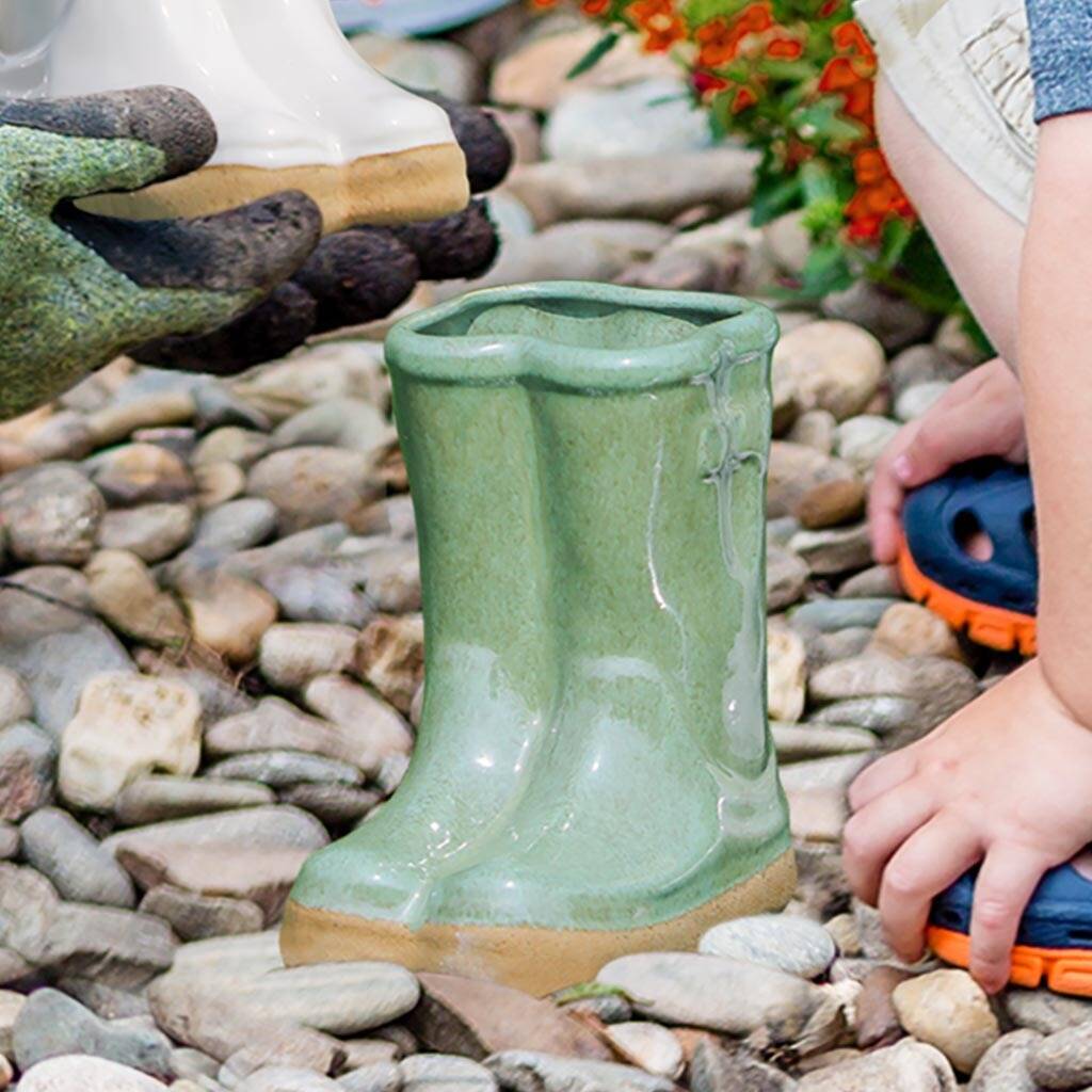 'grow Your Own' Wellington Boot Planters By Dibor