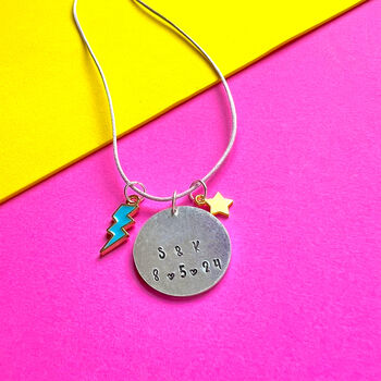 Hand Stamped Personalised Anniversary Jewellery Keyring Gift, 3 of 12