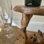Varnished Teak Root Wooden Plant Multi Level Stand, thumbnail 7 of 12