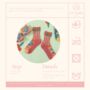 Summer Cute Japanese Red Sheer Mid Calf Socks, thumbnail 3 of 4