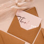 Rose Gold Foil Wedding Thank You Note Card, thumbnail 7 of 10