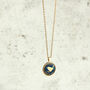 Personalised 70th Or 80th Birthday Enamelled Farthing Necklace, thumbnail 6 of 7
