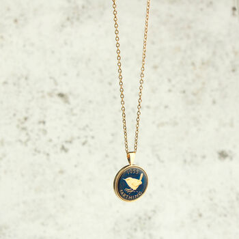 Personalised 70th Or 80th Birthday Enamelled Farthing Necklace, 6 of 7