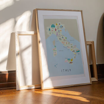 Map Of Italy Art Print, 2 of 4