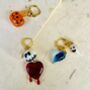 Multipurpose Halloween Spooky Pumpkin Hoops Earrings, thumbnail 3 of 3