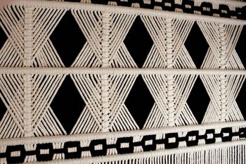 Large Natural Macrame Wall Hanging, Pure Cotton Handmade Wall Decor 'Sabbia', 5 of 5