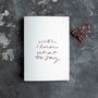'Wish I Knew What To Say' Rose Gold Foil Card, thumbnail 3 of 3