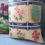 Vintage Flower Seed Print Decorative Cushion, thumbnail 5 of 8