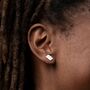 Sterling Silver Cassette Tape Stud Earrings, thumbnail 1 of 4