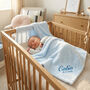 Personalised Dressing Gown And Blanket Baby Boy Hamper, thumbnail 5 of 11