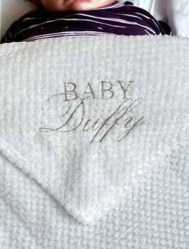 Baby Swaddle Blanket Personalised, 2 of 2