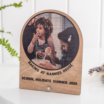 Freestanding Wooden Grandparents Photo Plaque, 2 of 6