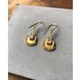 Egon Gold Plated Sterling Silver Earrings, thumbnail 3 of 4