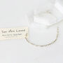 Sterling Silver 925 You Are Loved Morse Code Bracelet, thumbnail 4 of 5