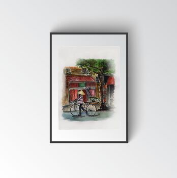 Vietnam Watercolour Art Print, 2 of 3