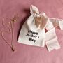 Tiny Initial Gold Vermeil Necklace With Personalised Gift Pouch, thumbnail 1 of 12