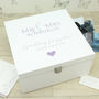 Personalised Wooden Wedding Memory Keepsake Box, thumbnail 3 of 8