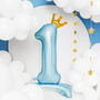 1st Birthday Foil Balloon Sky Blue, thumbnail 1 of 4