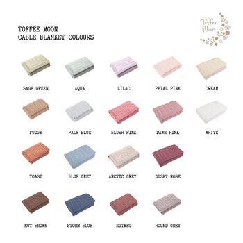 Luxury Baby Girl Cable Blanket, 9 of 12