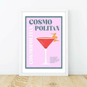 Cosmopolitan Cocktail Poster, 3 of 5
