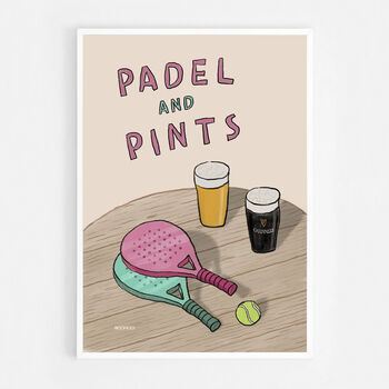 Padel And Pints Print, 8 of 9