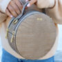 Initial Personalised Croc Leather Circle Bag, thumbnail 1 of 7