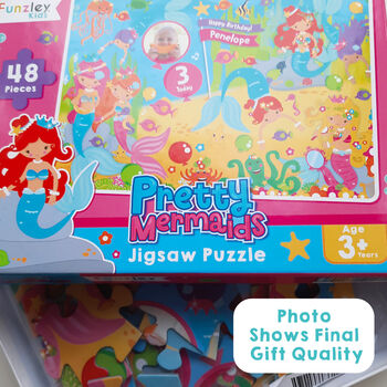 Personalised Mermaids Birthday Jigsaw Puzzle, 8 of 10