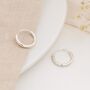 Mini Sterling Silver Huggie Hoop Sleeper Earrings, thumbnail 3 of 7