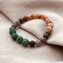 Sunstone And Moss Agate Bracelet, thumbnail 2 of 6