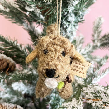 Personalised Cockapoo Christmas Tree Decoration, 3 of 4