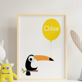 Personalised Children's Animal Toucan Print, 3 of 5
