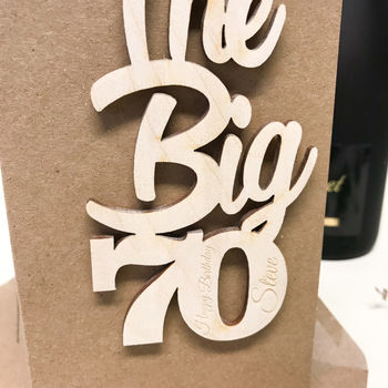 Personalised Big 70 Birthday Card, 6 of 9