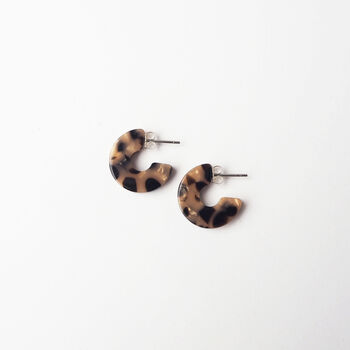 Karamell Super Mini Hoop Earrings, 3 of 6