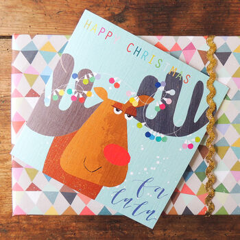 Christmas Moose Greetings Card, 5 of 5