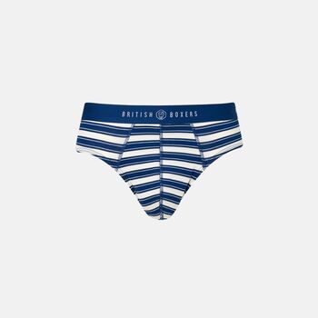 Men's 'Maritime' Four Pack Bamboo Briefs, 7 of 8