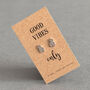 Good Vibes Only Pineapple Earrings In Sterling Silver, thumbnail 1 of 4