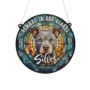 Staffie Grey Memorial Suncatcher, thumbnail 3 of 6