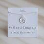 Mother And Daughter Necklace, Double Hearts Pendant, Sterling Silver Personalised Gift, thumbnail 1 of 11