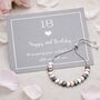 18th Birthday Heart Drawstring Bracelet, thumbnail 1 of 6