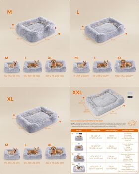 Dog Sofa Bed Washable Pet Cushion Bed, 2 of 6