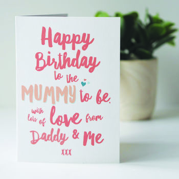 Mummy To Be Birthday Card From Baby Bump, 3 of 3