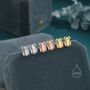 Sterling Silver Tiny Scarab Beetle Stud Earrings, thumbnail 3 of 12