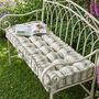Greenfield Striped Cotton Bench Cushion, thumbnail 1 of 7