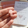 Tiny Rose Quartz Mushroom Crystal With Gift Message, thumbnail 1 of 4