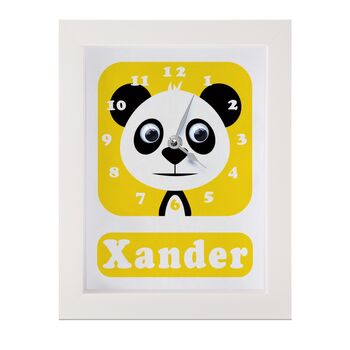 Personalised Children's Panda Clock, 10 of 10