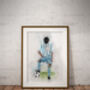 Boys Football Personalised Art Print, thumbnail 2 of 6